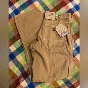 31x32 Patagonia M Iron Forge Hemp Canvas 5 pocket pants in coriander brown